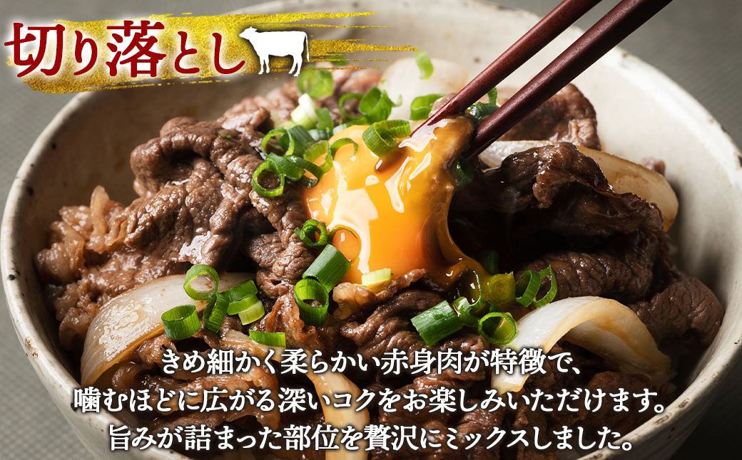 【旨みあふれる良質な赤身！】北海道産 鹿部牛 切り落とし