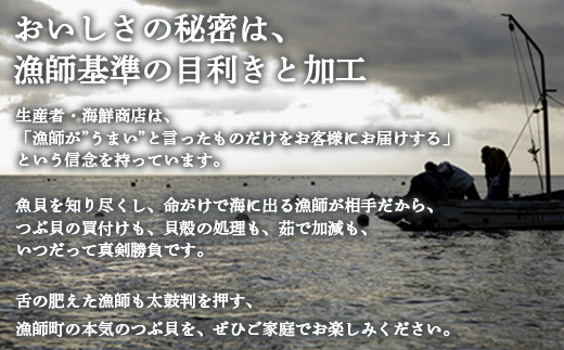 北海道鹿部町産 つぶ貝 600g （300g×2袋） 刺身 不揃い つぶ 