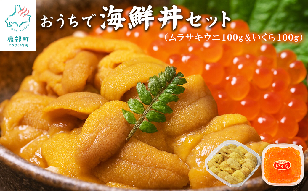 【北海道産】うにいくらセット ふり塩うに100g いくら醤油