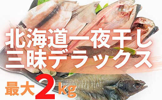 北海道一夜干し三昧デラックス 最大2kg 計10尾 訳あり 一夜
