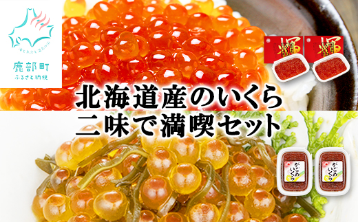 【丸鮮道場水産】 北海道産のいくら二味で満喫セット（計4