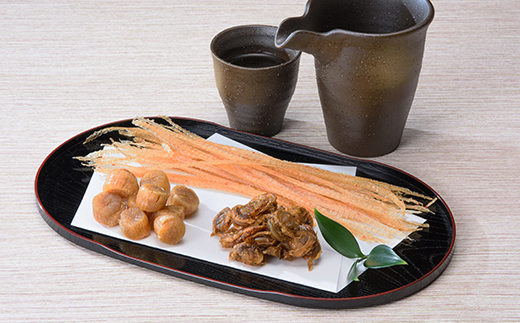 ほたて尽くし酒の肴セット《丸太水産》 森町 干し貝柱 ひも つまみ 珍味 ほたて 帆立 ホタテ 海産物 魚貝類 加工品 乾物 ふるさと納税 北海道 mr1-0034