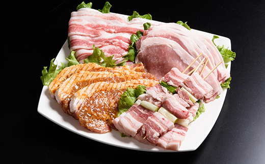 北海道産熟成豚バラエティーセット＜(株)ヤマイチ佐々木精肉畜産＞ 森町 豚肉 ロース バラ 焼肉 セット 味付き mr1-1070