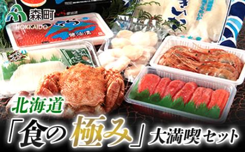 北海道「食の極み」大満喫セット＜ワイエスフーズ＞ 森町  いくら いくら醤油漬け 毛ガニ ぼたん海老 たらこ 冷凍ほたて貝柱 いかそうめん 海鮮セット ふるさと納税 北海道 mr1-0185