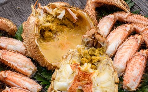 北海道噴火湾産「カネキチ」浜ゆで毛がに3尾入（約330～370g）＜カネキチ澤田水産＞ かに カニ 蟹 ガニ がに 森町 ふるさと納税 北海道 毛蟹 毛かに 毛ガニ 毛カニ mr1-1066