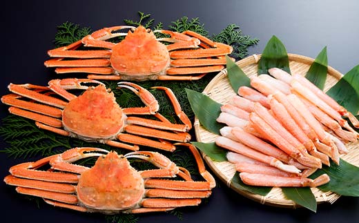 ずわいがに姿（約450～500g）3尾＋ずわいがにポーション（約700g） セット 北海道森町水揚げ かに カニ 蟹 ガニ がに 森町 ふるさと納税 北海道 ずわいかに ズワイガニ mr1-1080