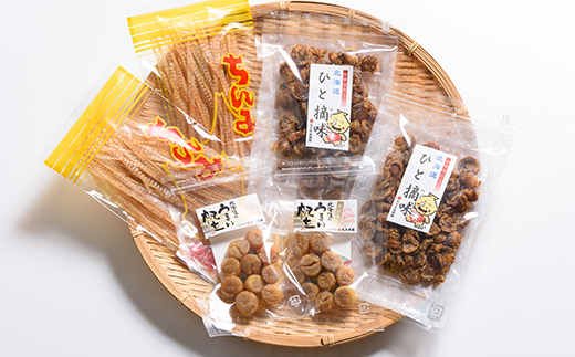 ほたて尽くし酒の肴セット《丸太水産》 森町 干し貝柱 ひも つまみ 珍味 ほたて 帆立 ホタテ 海産物 魚貝類 加工品 乾物 ふるさと納税 北海道 mr1-0034