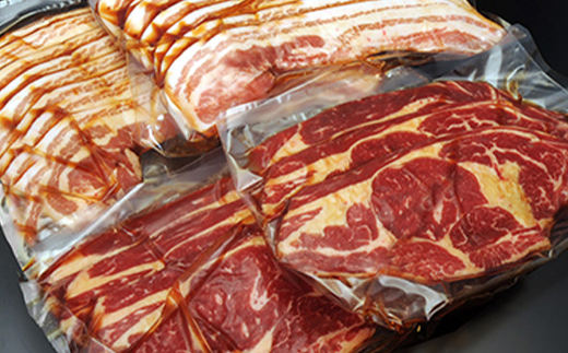 『定期便』老舗焼肉店の焼肉セット国産牛ロース600g道産豚バラ800g全2回 森町 牛肉 ロース 豚肉 バラ 焼肉 タレ 味付け 北海道牛 北海道産 セット ふるさと納税 北海道 mr1-0314