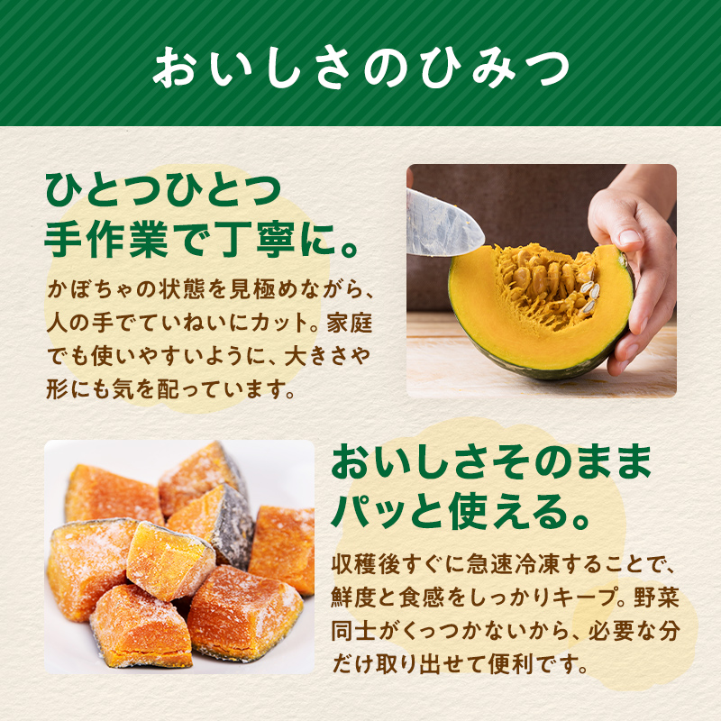 【12ヶ月定期便】小分け カット済み かぼちゃ 冷凍 1.8kg×12回 北海道森町産 かぼちゃ カボチャ 野菜 小分け カット済み 冷凍 mr1-0999