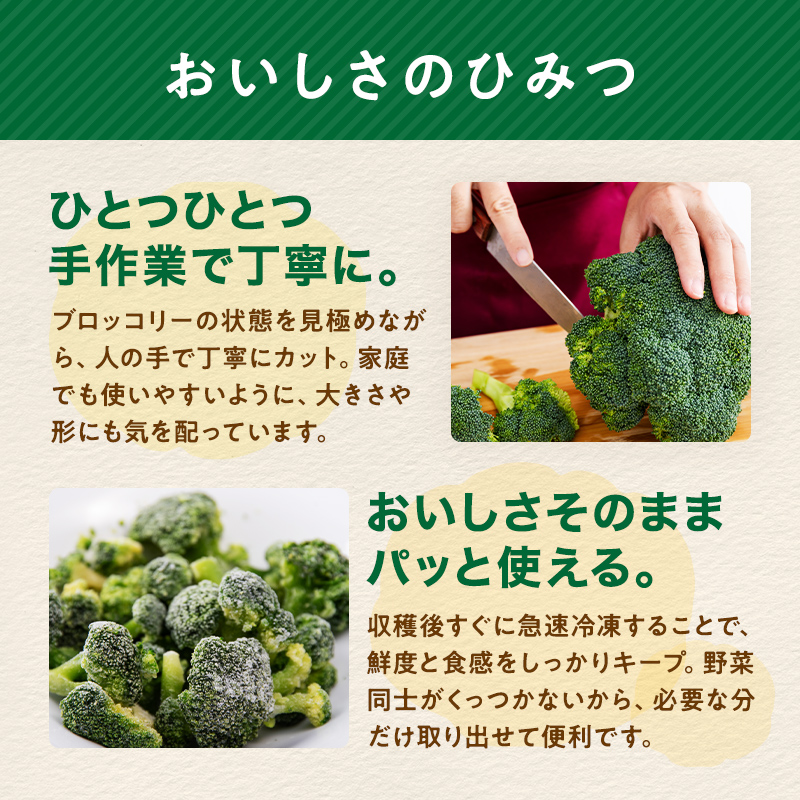 小分け カット済み ブロッコリー 冷凍 2.4kg 北海道森町産 野菜 おかず お弁当 便利 小分け カット済み ブロッコリー 冷凍 mr1-1004