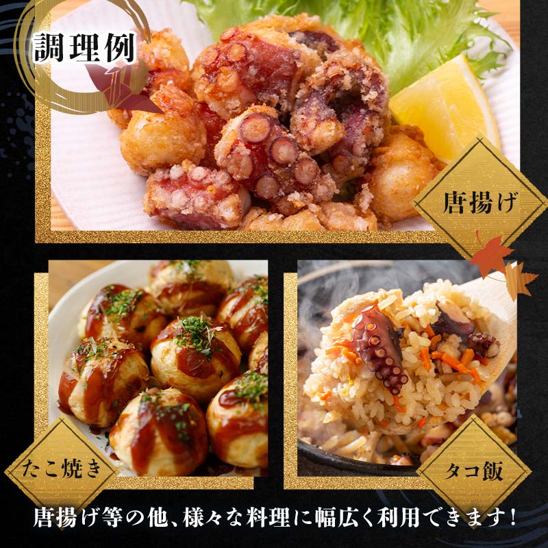 北海道産 丸魚岩本の煮ダコ足 約1kg たこ タコ 蛸 冷蔵 北海道 森町 海鮮 1kg mr1-1058