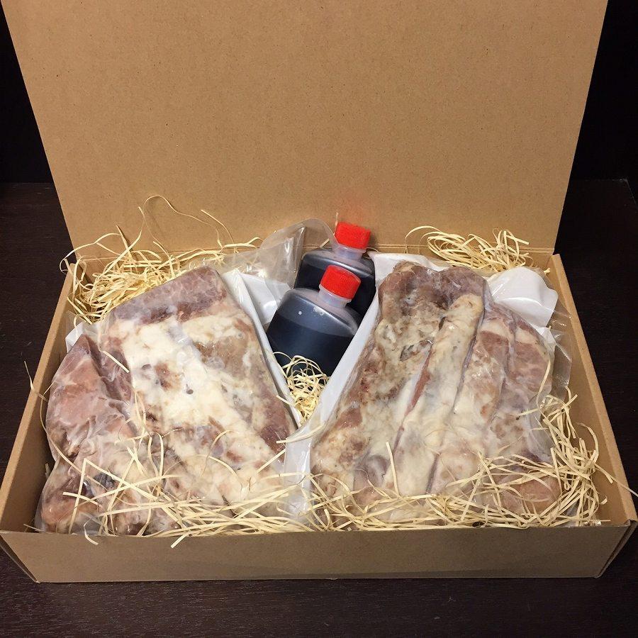 北海道産やわらかスペアリブ16本＋特製ジンジャーソースの詰め合わせ  【 スペアリブ 豚肉 肉 食品 グルメ お取り寄せ お取り寄せグルメ 八雲町 北海道 】