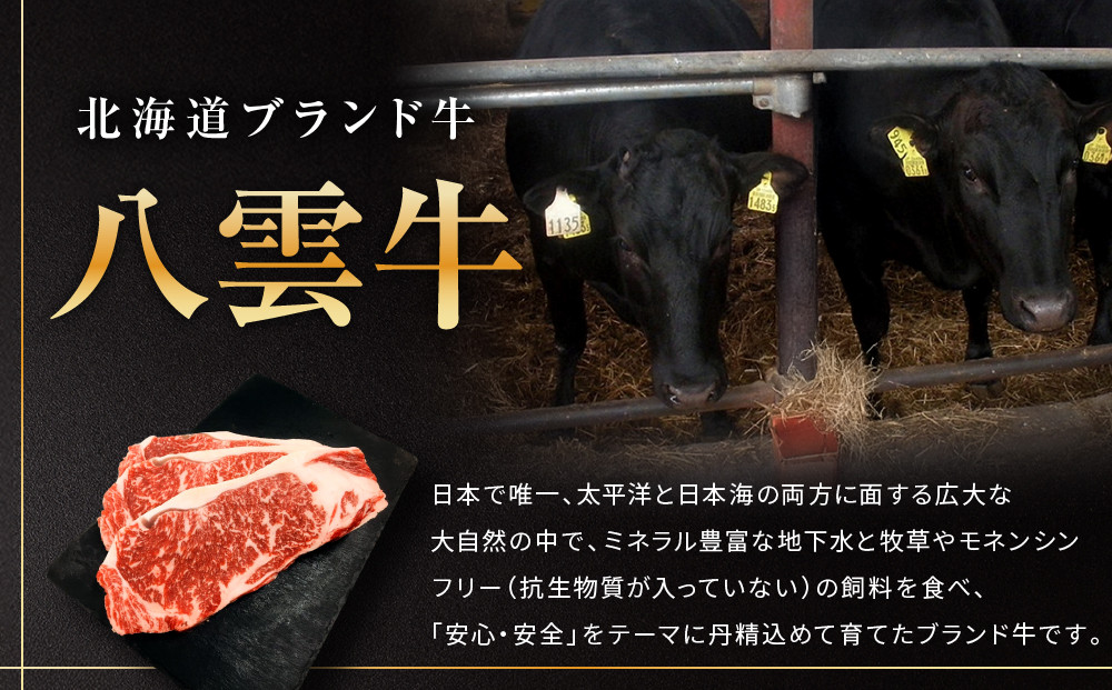 【北海道情報雑誌で紹介！】八雲牛 リブロース 750g (250g×3パック) 【 牛肉 牛 肉 リブロース 食品 グルメ お取り寄せ お取り寄せグルメ  八雲町 北海道   】