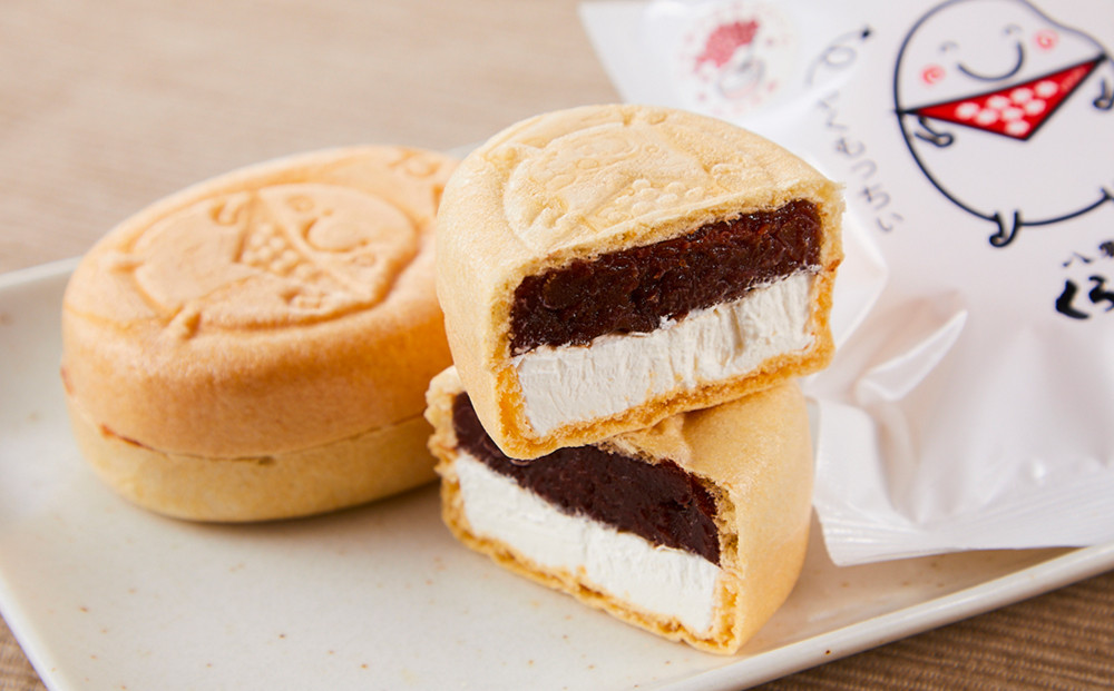 アイス最中！やくもっちぃもなか(粒あん＆生クリーム) 9個入 【 もなか モナカ 最中 アイス 和菓子 菓子 おかし 食品   グルメ お取り寄せ    】