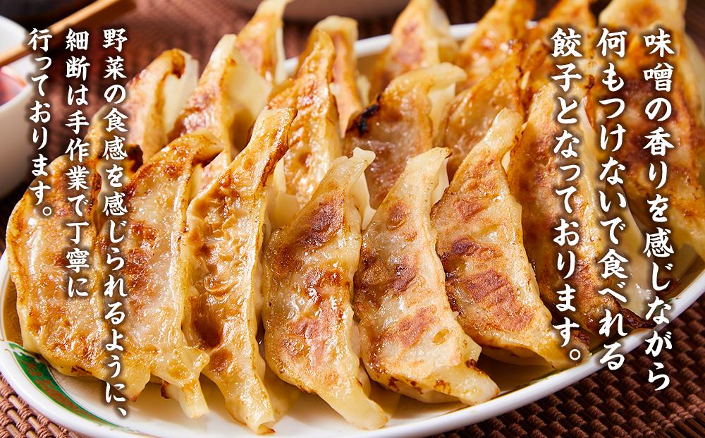 【食感と昆布だしにこだわり】 お酒によく合う味噌餃子40個(10個×4箱)  【 餃子 加工品 冷凍 おつまみ つまみ 食品 グルメ お取り寄せ お取り寄せグルメ 八雲町 北海道 】