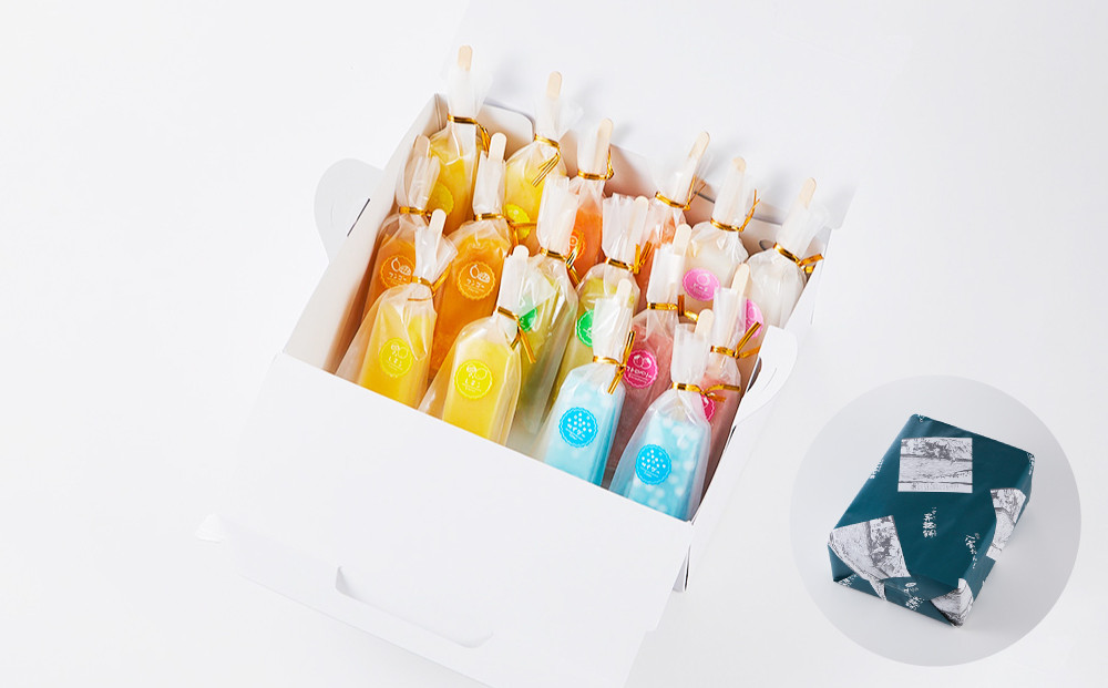 もっちり食感アイスくずバー 8種類 各2本(合計16本) 　【 アイス お菓子 菓子 おかし スイーツ デザート 食品   グルメ お取り寄せ    】