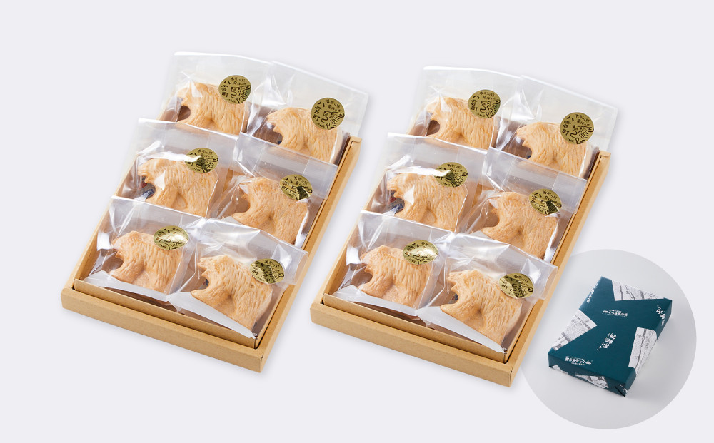 【ギフト用】《農林水産大臣賞受賞》北海道名物 木彫り熊モナカ(1箱 6個入り×2) 【 もなか モナカ 最中 和菓子 菓子 おかし 食品   グルメ お取り寄せ    】