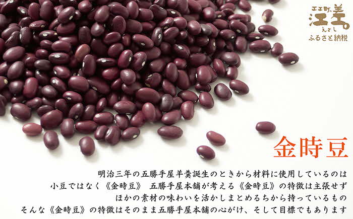 《1年定期便・毎月配送×12回》五勝手屋本舗『丸缶羊羹（ようかん）』5本セット　金時豆のようかん　保存料不使用　五勝手屋羊羹の老舗　和菓子　銘菓　名物　贈答用　ギフト