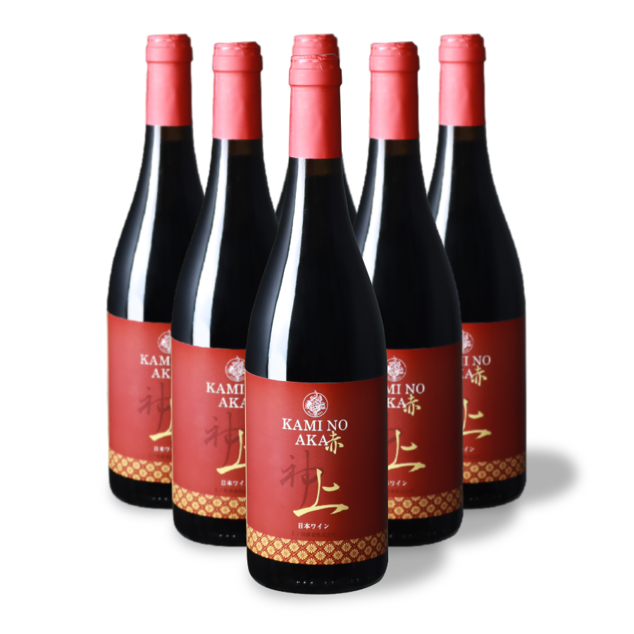 上ノ国ワイナリーの赤ワイン「上の赤」　750ml×6本