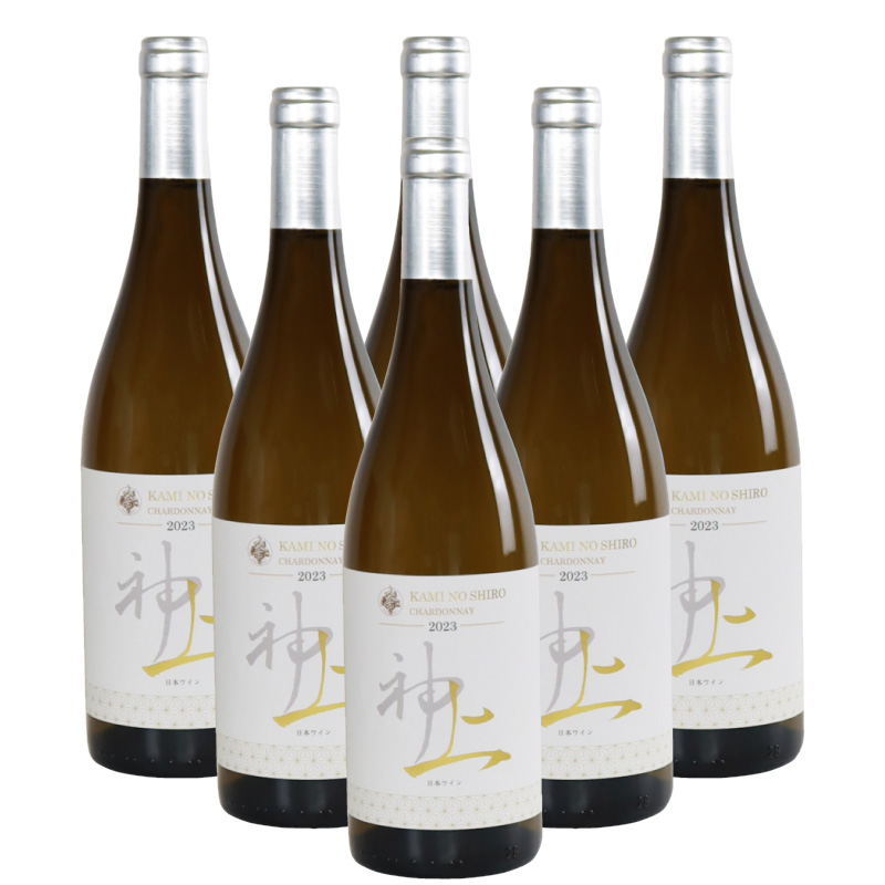 上ノ国ワイナリーの白ワイン「上の白シャルドネ2023」　750ml×6本