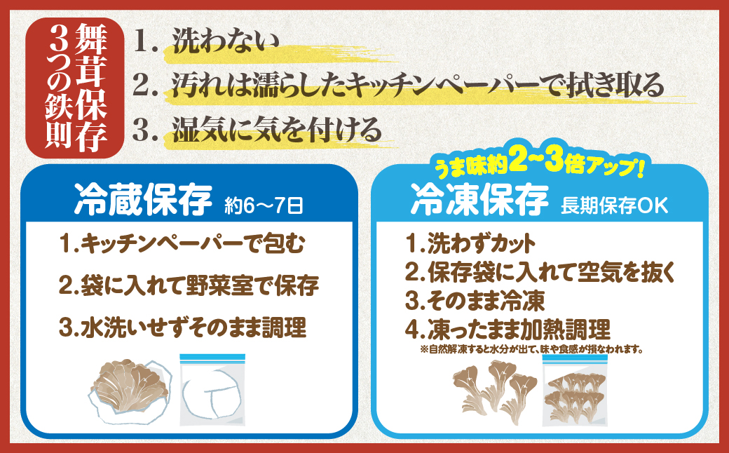 北海道厚沢部町産 贈答用えぞ舞茸（株タイプ）正味1kg入り（2〜3株） ASM007