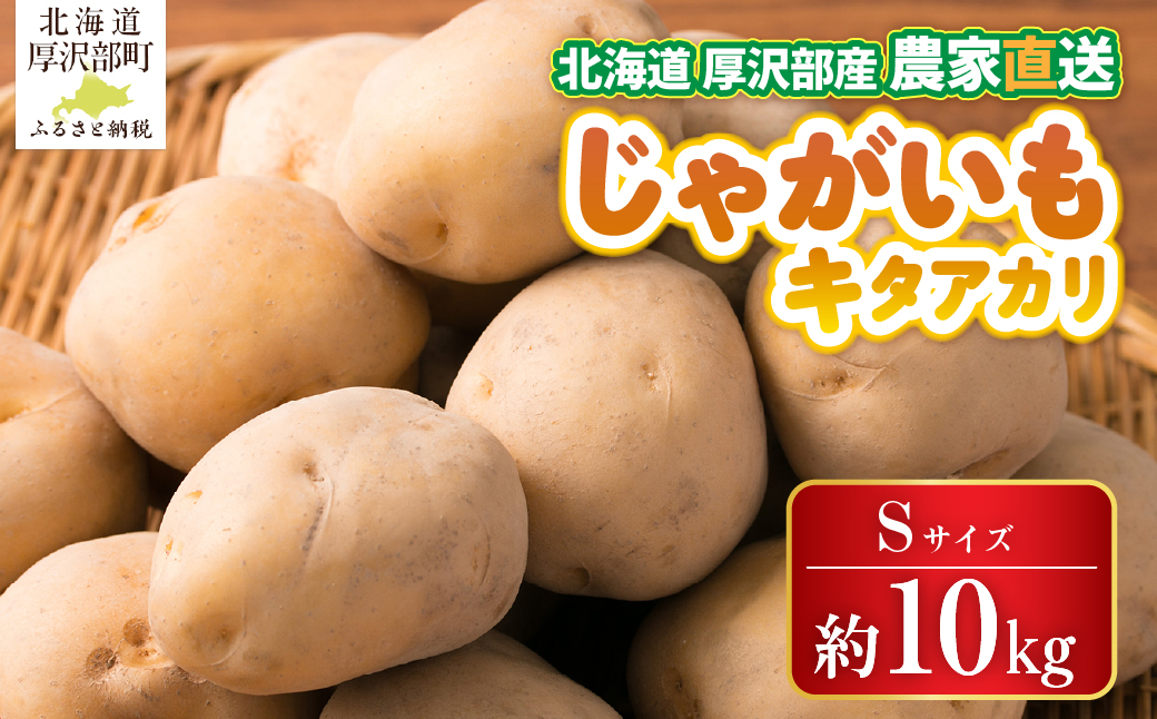 【2026年9月下旬より発送】北海道厚沢部町産 キタアカリ 約10㎏【Sサイズ】 ASO030