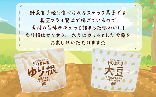 ＜ゆり根チップス・大莢白乙女チップス 6個(各3個)セット＞