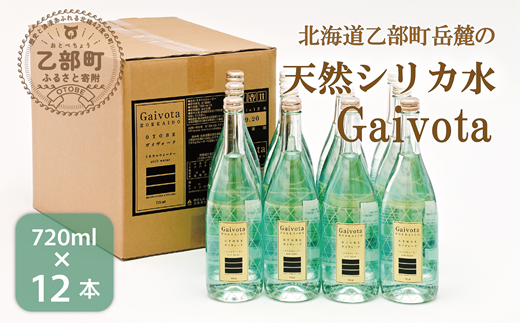 ＜Gaivota 瓶1箱(720ml×12本)＞北のハイグレード食品 天然シリカ水 ミネラルウォーター 軟水 北海道産 北海道
