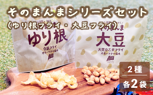 ＜ゆり根フライ・大莢白乙女フライ 4個(各2個)セット＞北海道 北海道産 ゆり根 大莢白乙女 大豆 フライ そのまんま そのまんまシリーズ