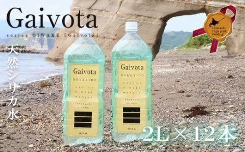 北海道の天然シリカ水「Gaivota」2L×12本(2箱)