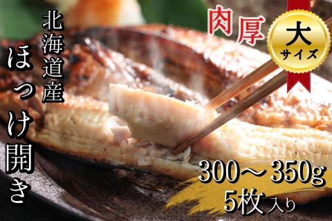 【大サイズ】北海道産 根ほっけ開き 5枚(合計1.5~1.75kg) 真空パック 旬 肉厚 干物 冷凍 一夜干し 海鮮 せたな町 ふるさと納税