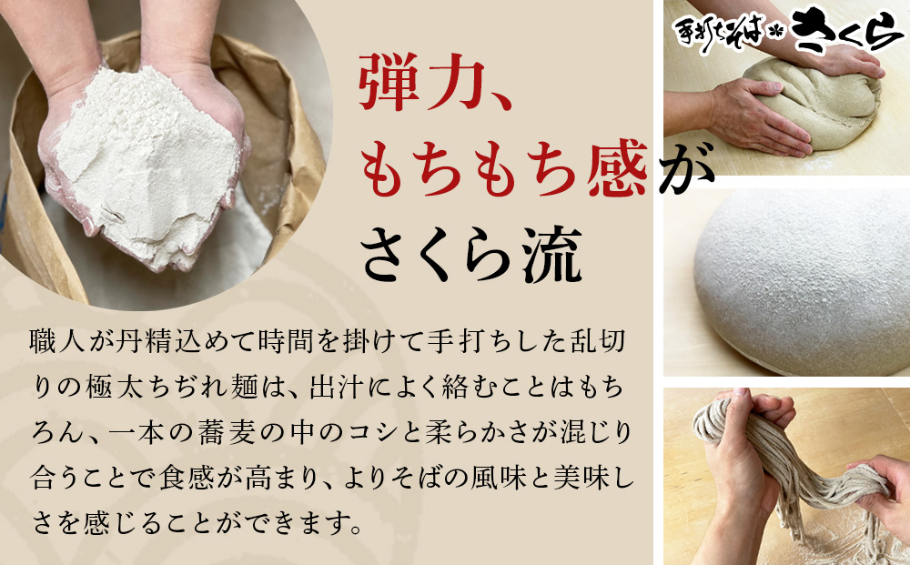 【定期便6ヵ月】『手打ちそば さくら』鴨せいろ 6人前 (冷蔵)