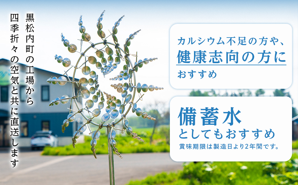 黒松内銘水 水彩の森 2L×24本（4箱）北海道 ミネラルウォーター