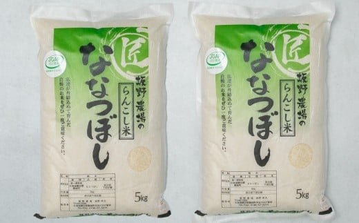 らんこし米 ななつぼし 10kg(5kg×2袋)