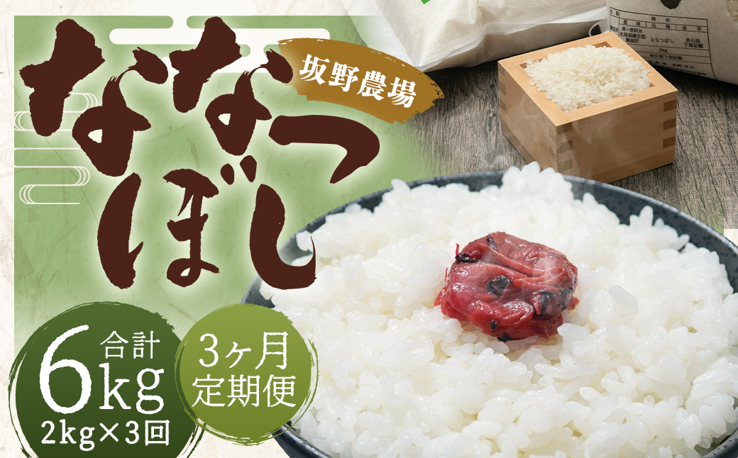 【3ヶ月定期便】令和5年産 らんこし米 ななつぼし 2kg