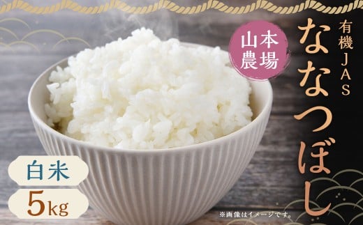 【令和7年産】蘭越産 有機JASななつぼし 5kg×1袋