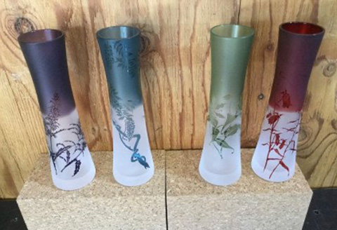 【ギフトラッピング可】がらすギャラリー童夢　一輪挿し【11106】