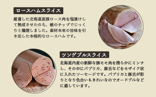 【北海道産豚肉使用】パーティーセットG エフエフのサービス箱でお届け！Gセット＜サラミ、ロースハム、ソーセージ2種、ベーコン＞【2415801】