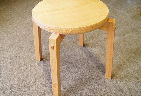 野坂木芸工房ハンドメイド椅子【15001】