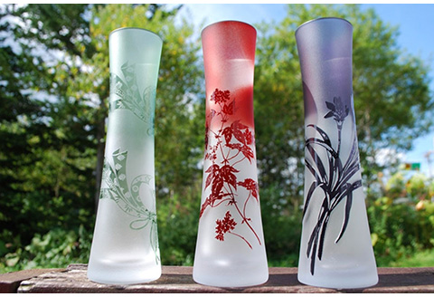 【ギフトラッピング可】がらすギャラリー童夢　一輪挿し【11106】