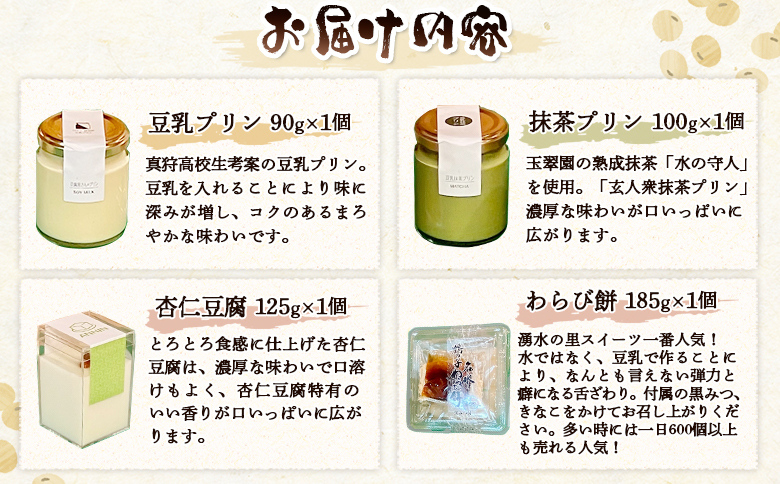 湧水の里豆腐のスイーツセット【06004】