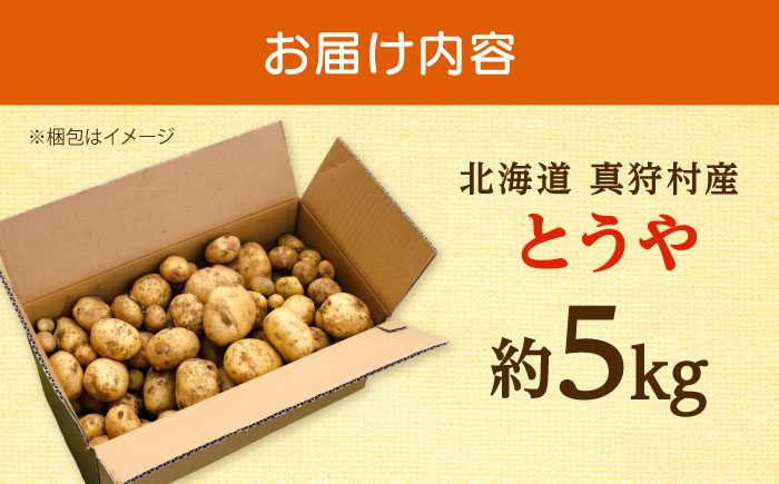 【2026年10月上旬以降順次発送】じゃがいも とうや 5kg | じゃがいも とうや 野菜 やさい 北海道 産地直送 | 道の駅 真狩フラワーセンター [BPAM017]