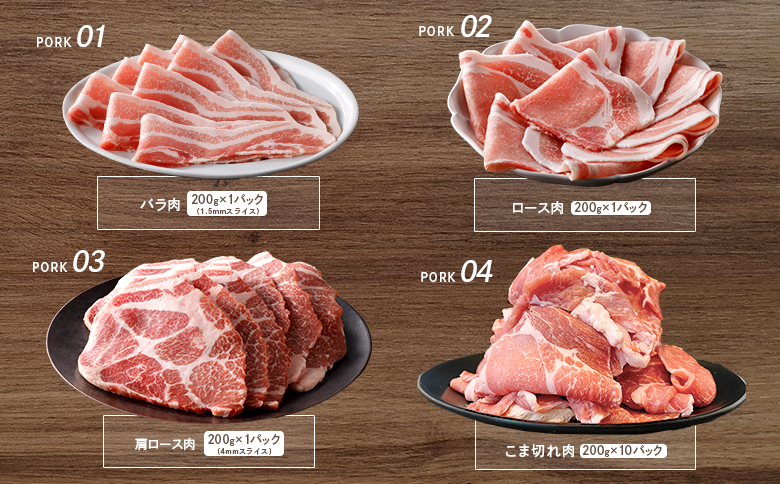 留寿都産　ルスツ羊蹄ぶた　『徳用』 ベストセット A 【2.6kg】【2201901】