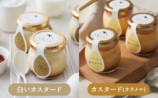 つやごし京極プリン（白いカスタード・カスタードカラメル・カスタード珈琲・じゃがいも）4種×各2個・（名水珈琲・名水紅茶・チョコレート・フロマージュ）4種×各1個【京極プリン】人気12個セット 洋菓子 お菓子 スイーツ デザート