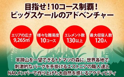 NACアドベンチャーパーク大人1日券