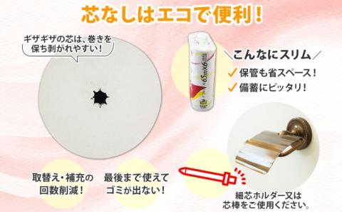 コアレス トイレットペーパー ダブル 65ｍ 60ロール 芯なし 香りなし まとめ買い トイレ リサイクル 長持 防災 常備品 日用雑貨 消耗品 生活必需品 備蓄 ペーパー 紙 北海道 倶知安町
