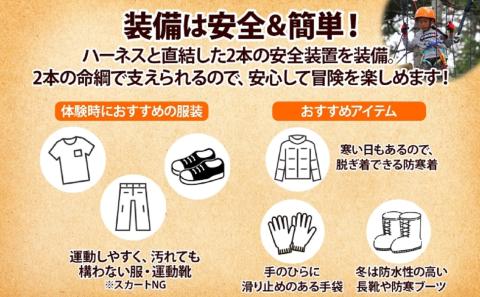 NACアドベンチャーパーク大人1日券ペアセット