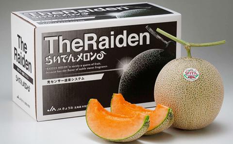 2025年 8月 出荷 先行予約 メロン 北海道 共和町産 らいでんメロン 赤肉 2玉 セット フルーツ 果物 産地直送 JAきょうわ