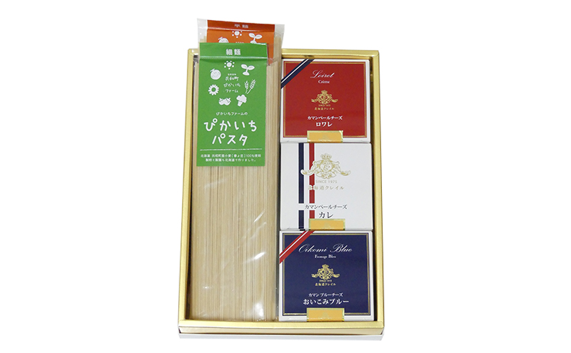 【クレイル特製】カマンベールとぴかいちファームのパスタセット 乳製品 麺類