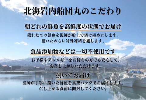 【ANA限定】鮃、黒ソイ ２人前　北海岩内船団丸の魚（フィレ）セット〜ANAシェフ和食レシピ付き〜